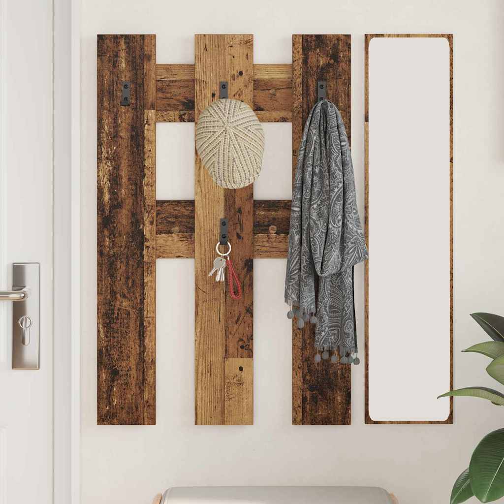 Wandmontierter nachttisch Altholz 65 x 3 x 100 cm Holzwerkstoff