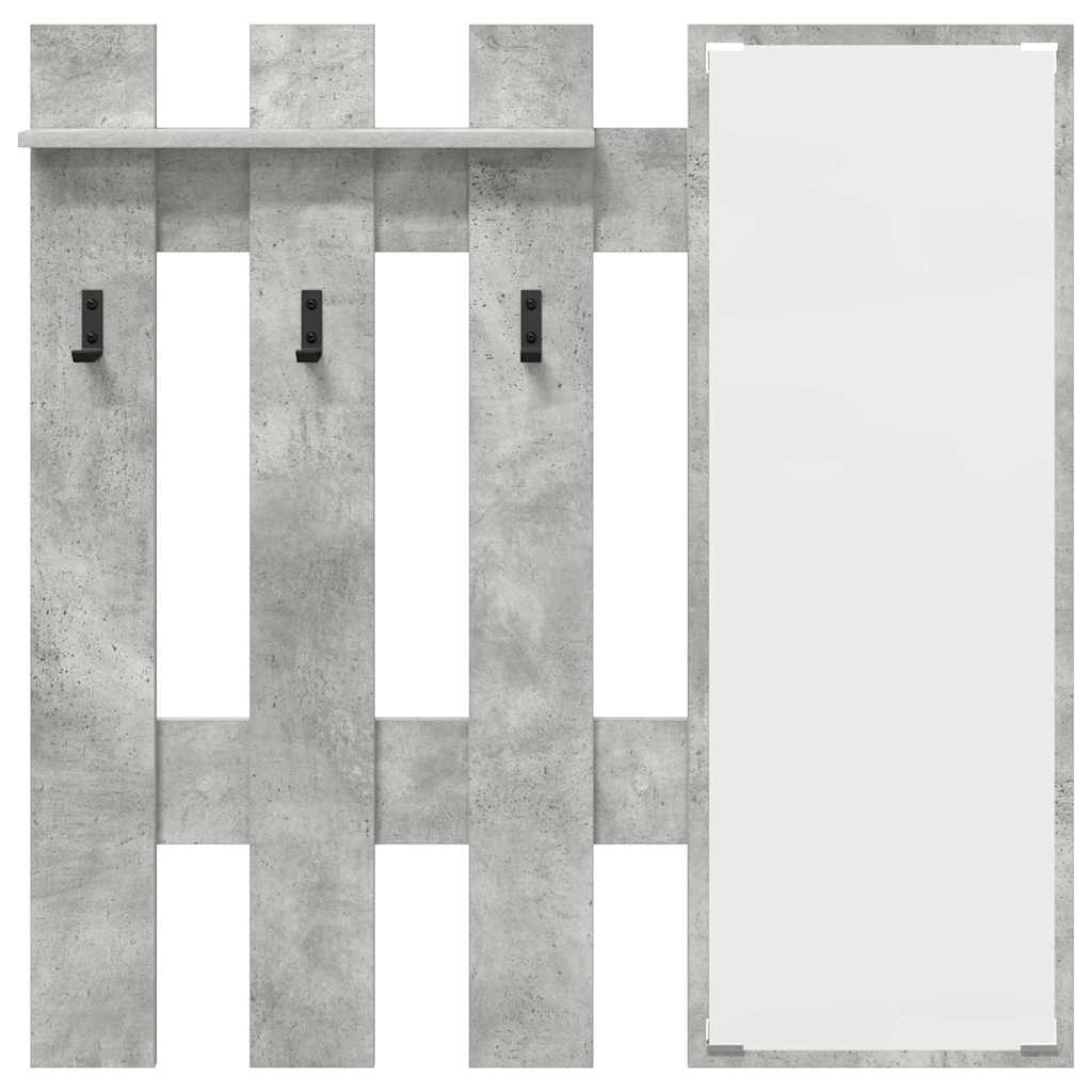 Wandmontierter nachttisch Beton Grau 100 x 10 x 100 cm