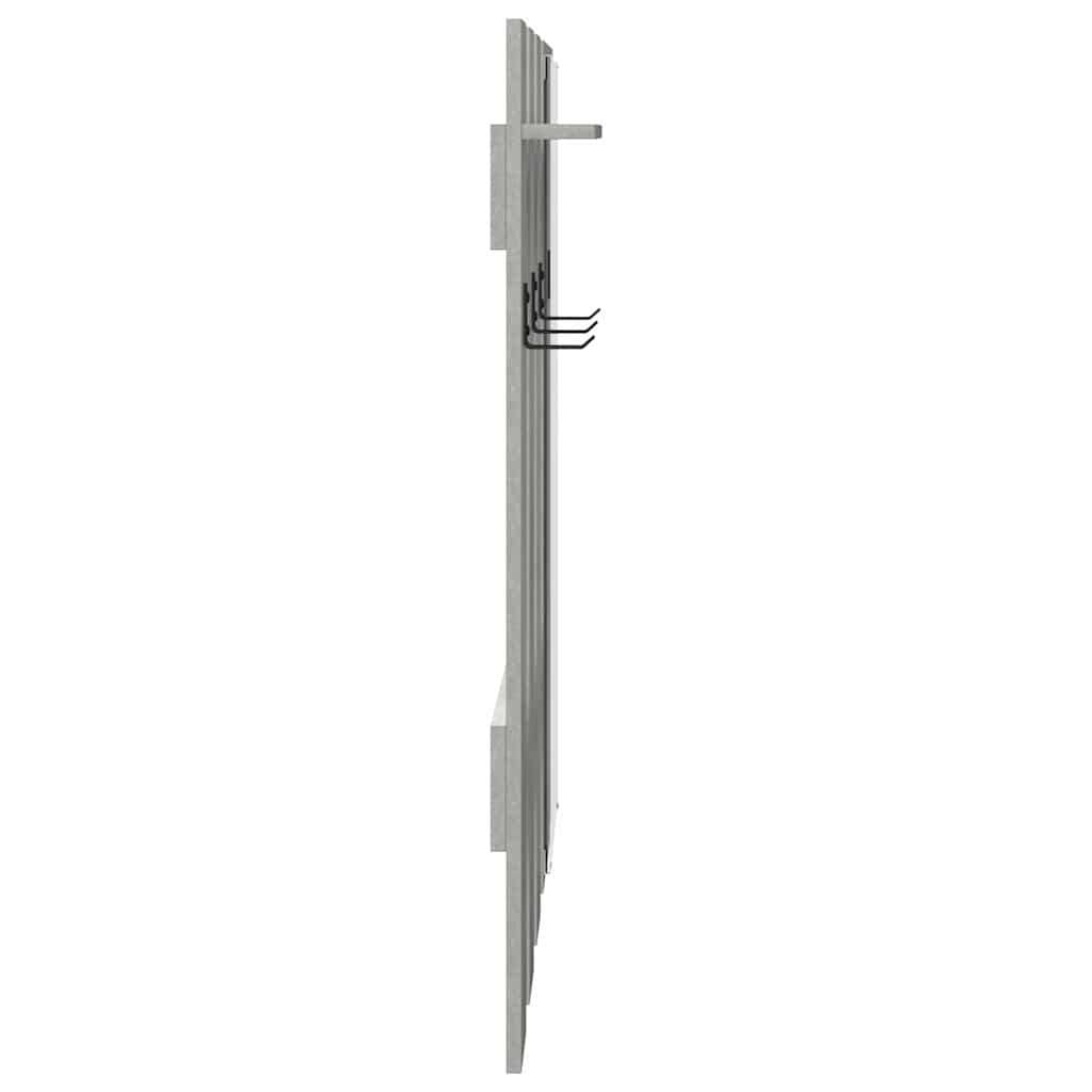 Wandmontierter nachttisch Beton Grau 100 x 10 x 100 cm