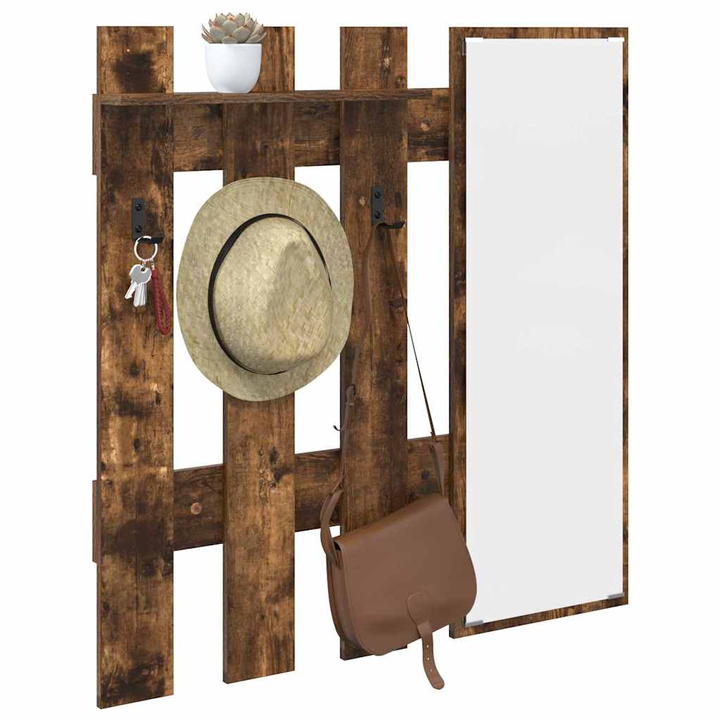 Wandmontierter nachttisch Geräucherte Eiche 100 x 10 x 100 cm