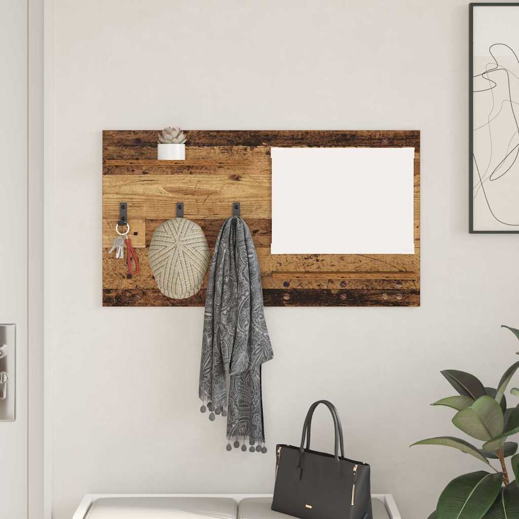 Wandmontierter nachttisch Altholz 90 x 10 x 50 cm Holzwerkstoff