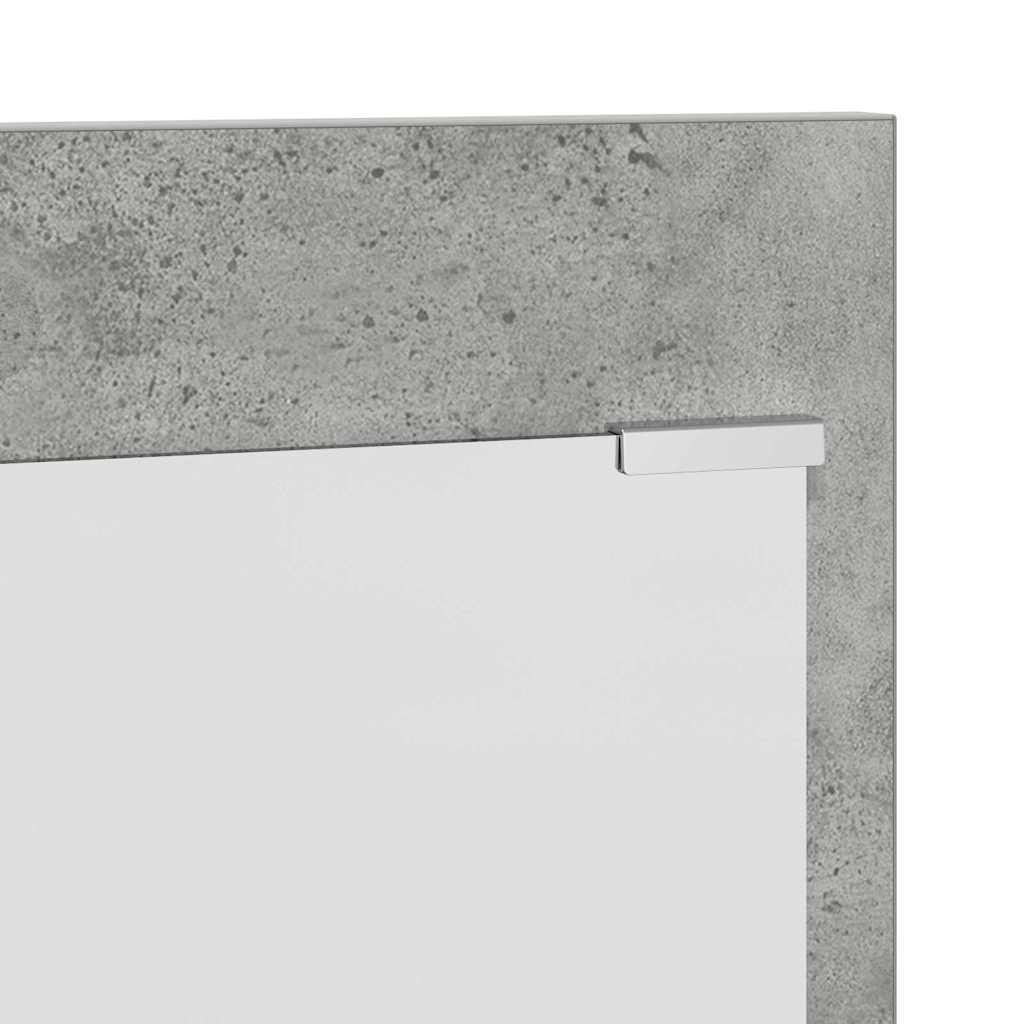 Wandmontierter nachttisch mit Regal Beton Grau 70 x 10 x 90 cm