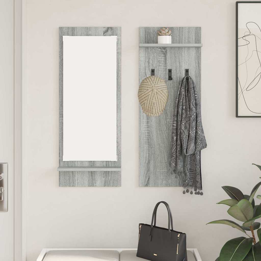 Wandmontierter nachttisch Graues Sonoma 70 x 10 x 90 cm