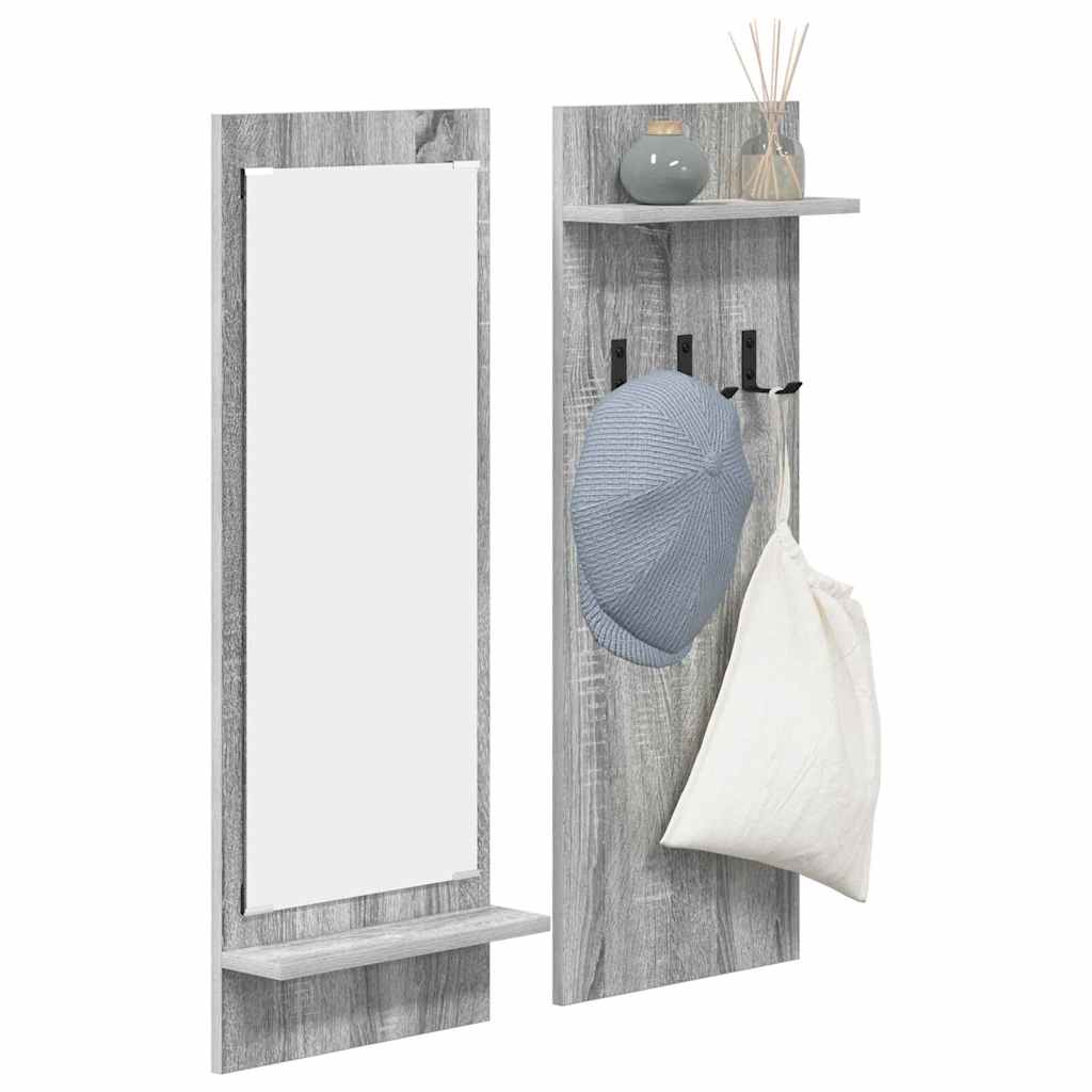 Wandmontierter nachttisch Graues Sonoma 70 x 10 x 90 cm