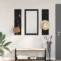 Wandmontierter nachttisch Schwarz Eichen-Optik 96 x 1,5 x 90 cm