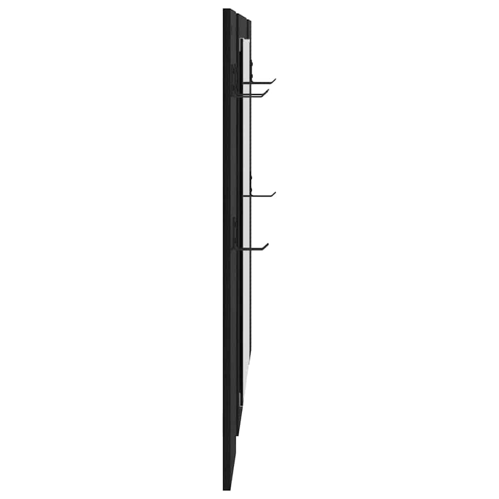 Wandmontierter nachttisch Schwarz Eichen-Optik 96 x 1,5 x 90 cm