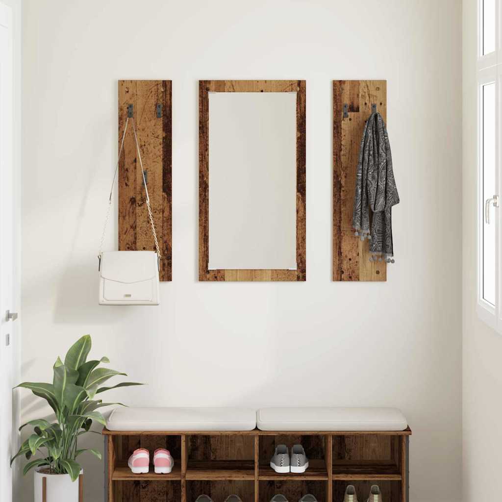 Wandmontierter nachttisch Wandmontiert Altholz 96 x 1,5 x 90 cm