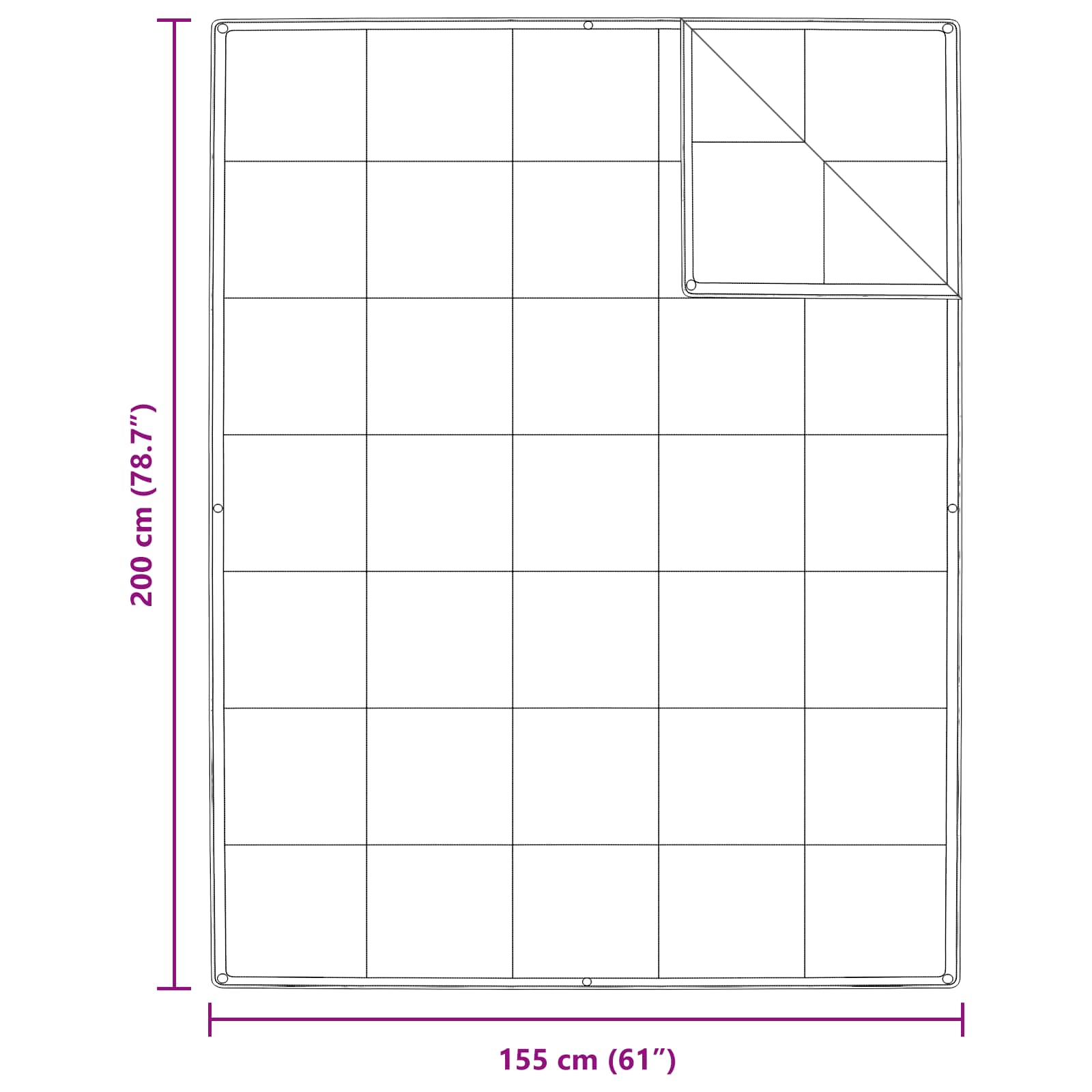 2-in-1 Bettdecke mit Kissen 2 pcs Weiß Daunenfeder