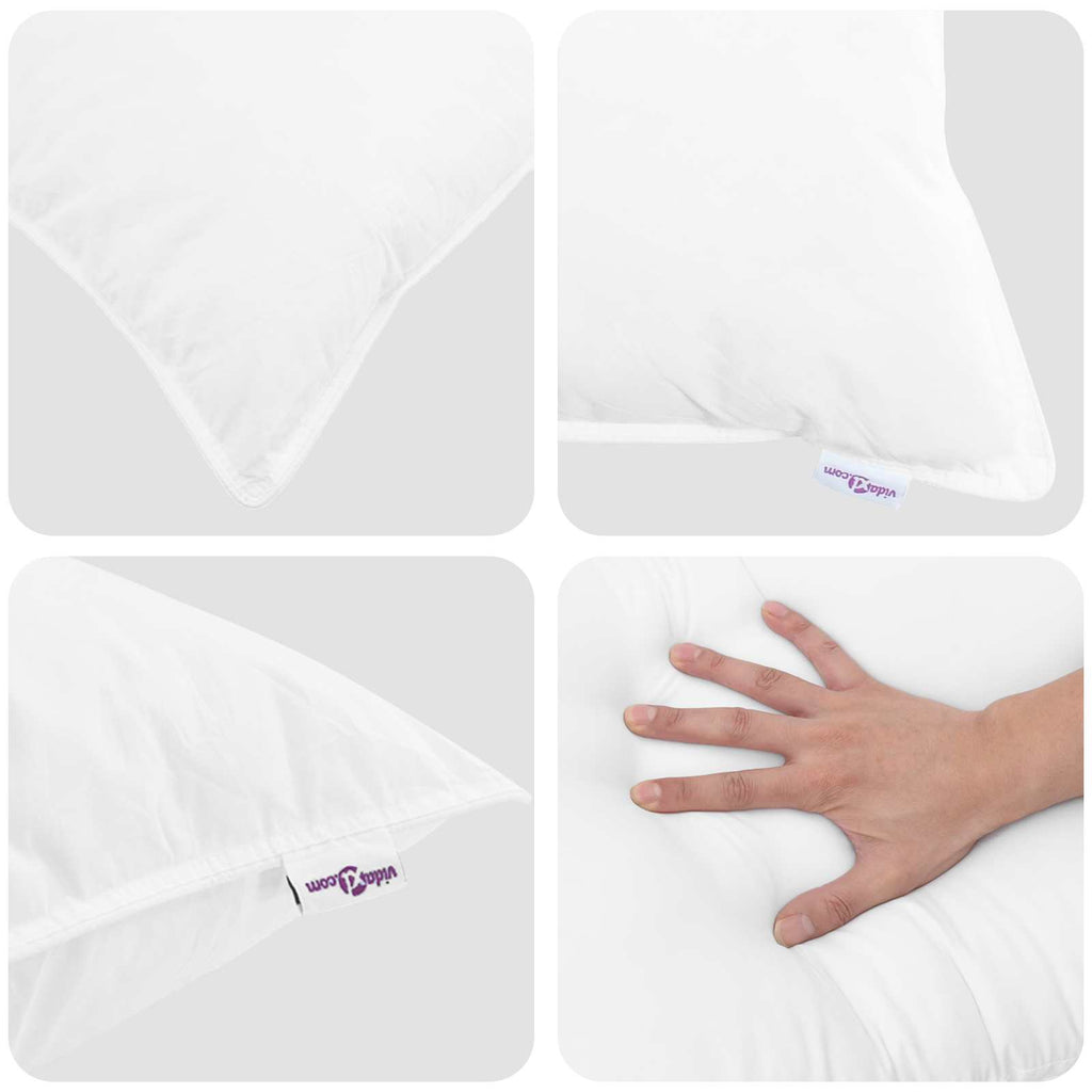 Sommerdecke mit Kissen 2 pcs Weiß Mikrofaser