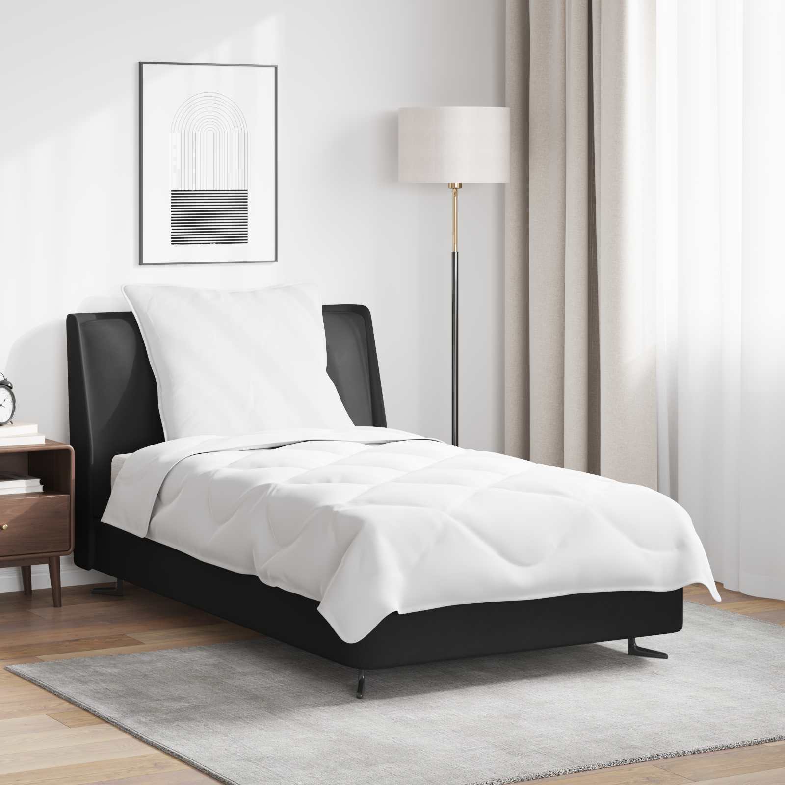 Sommerdecke mit Kissen 2 pcs Weiß Mikrofaser