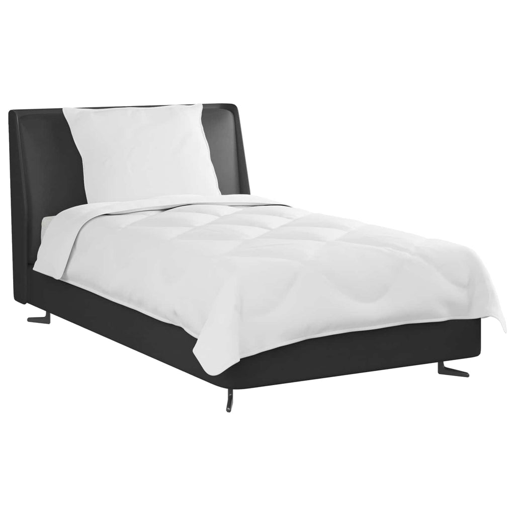 Ganzjahresbettdecke mit Kissen 2 pcs Weiß Mikrofaser