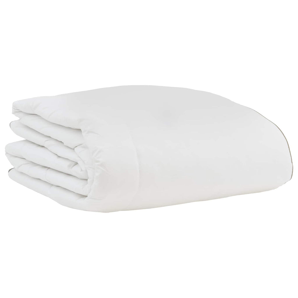 Winterbettdecke mit Kissen 3 pcs Weiß Daunenfeder