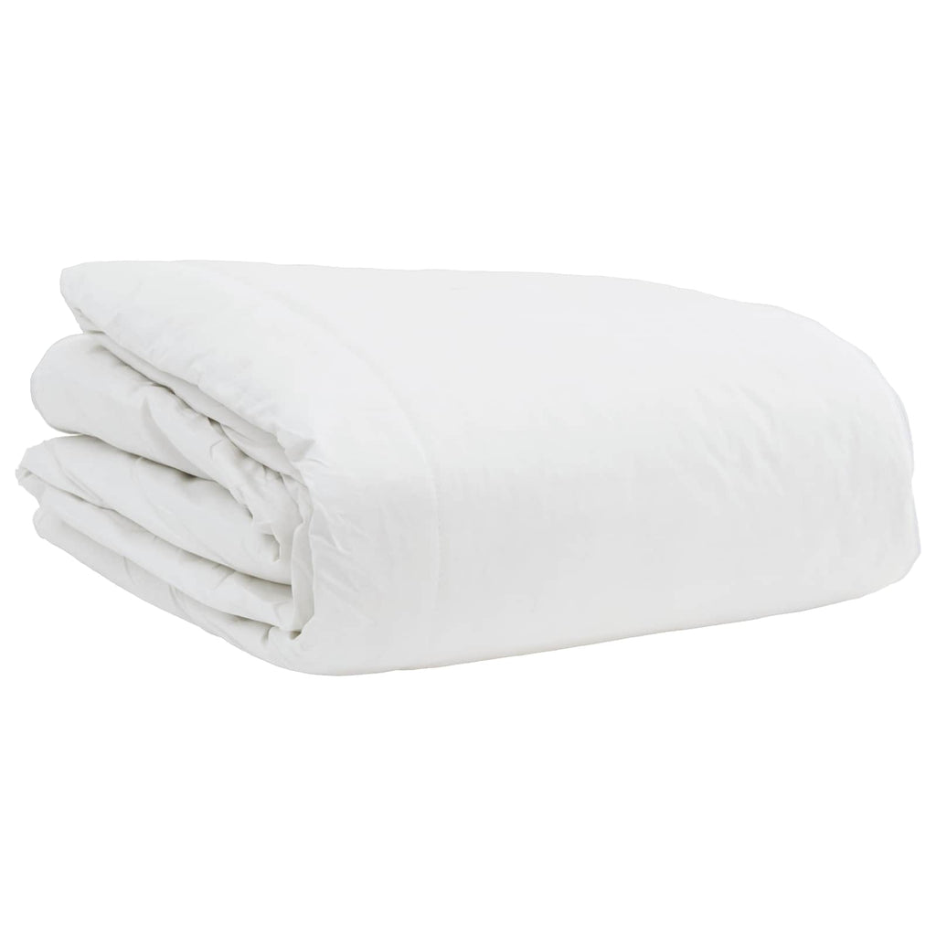 Bettdecken Set mit Kissen 3 pcs Weiß Daunenfeder
