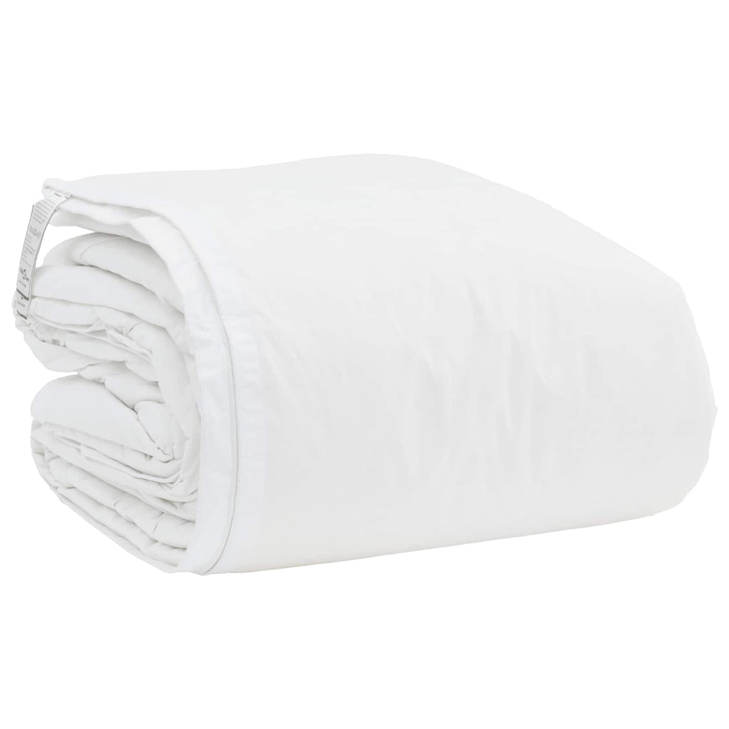 Bettdecken Set mit Kissen 3 pcs Weiß Daunenfeder