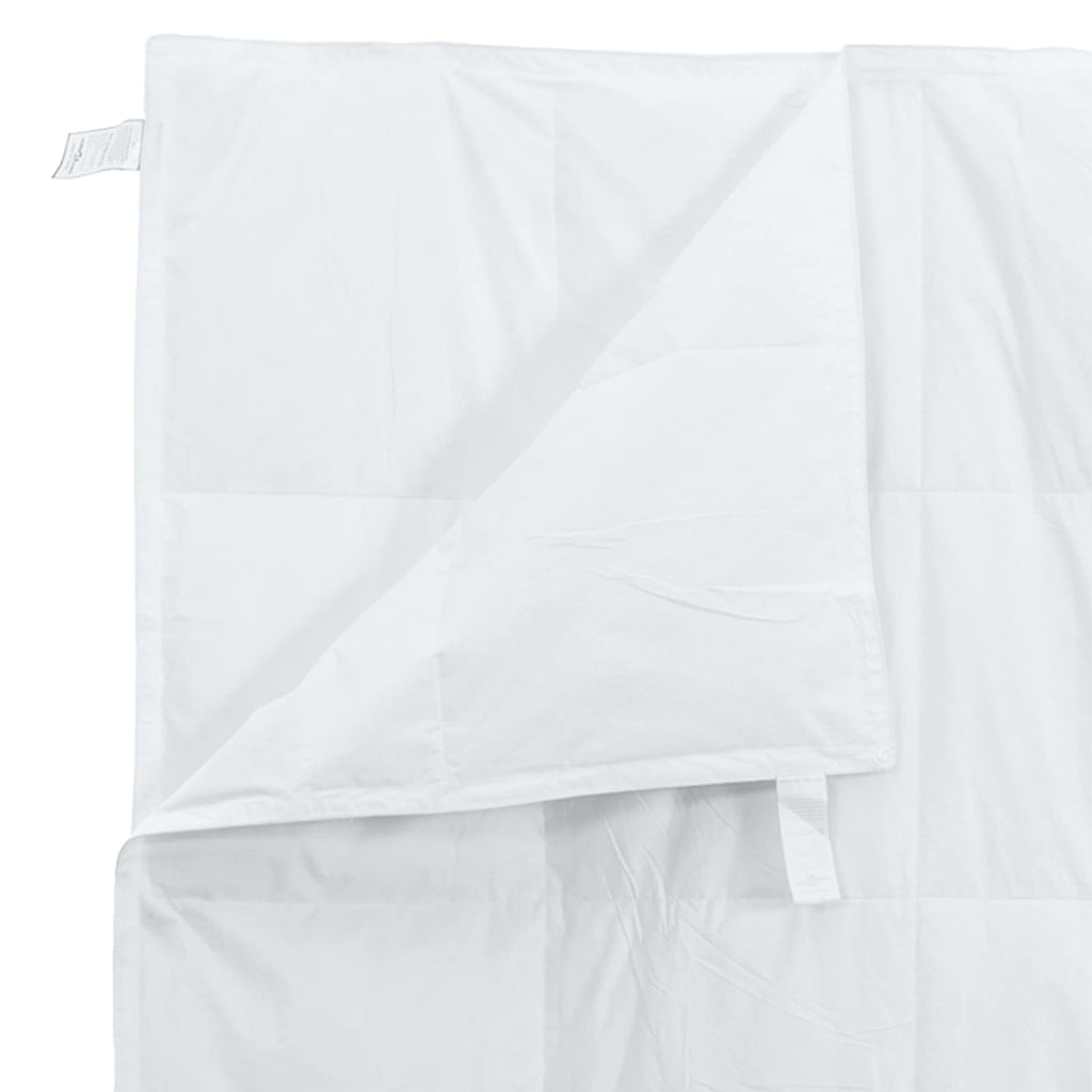 Bettdecken Set mit Kissen 3 pcs Weiß Daunenfeder