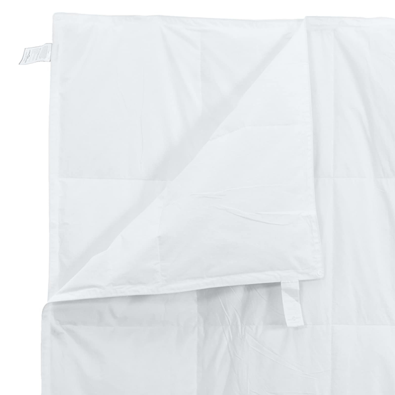 Bettdecken Set mit Kissen 3 pcs Weiß Daunenfeder