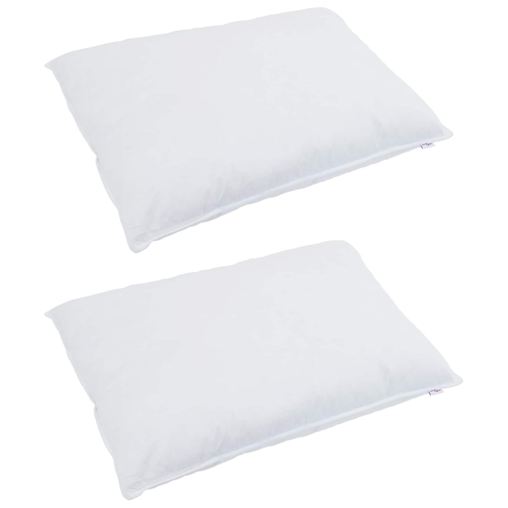 Bettdecken Set mit Kissen 3 pcs Weiß Daunenfeder