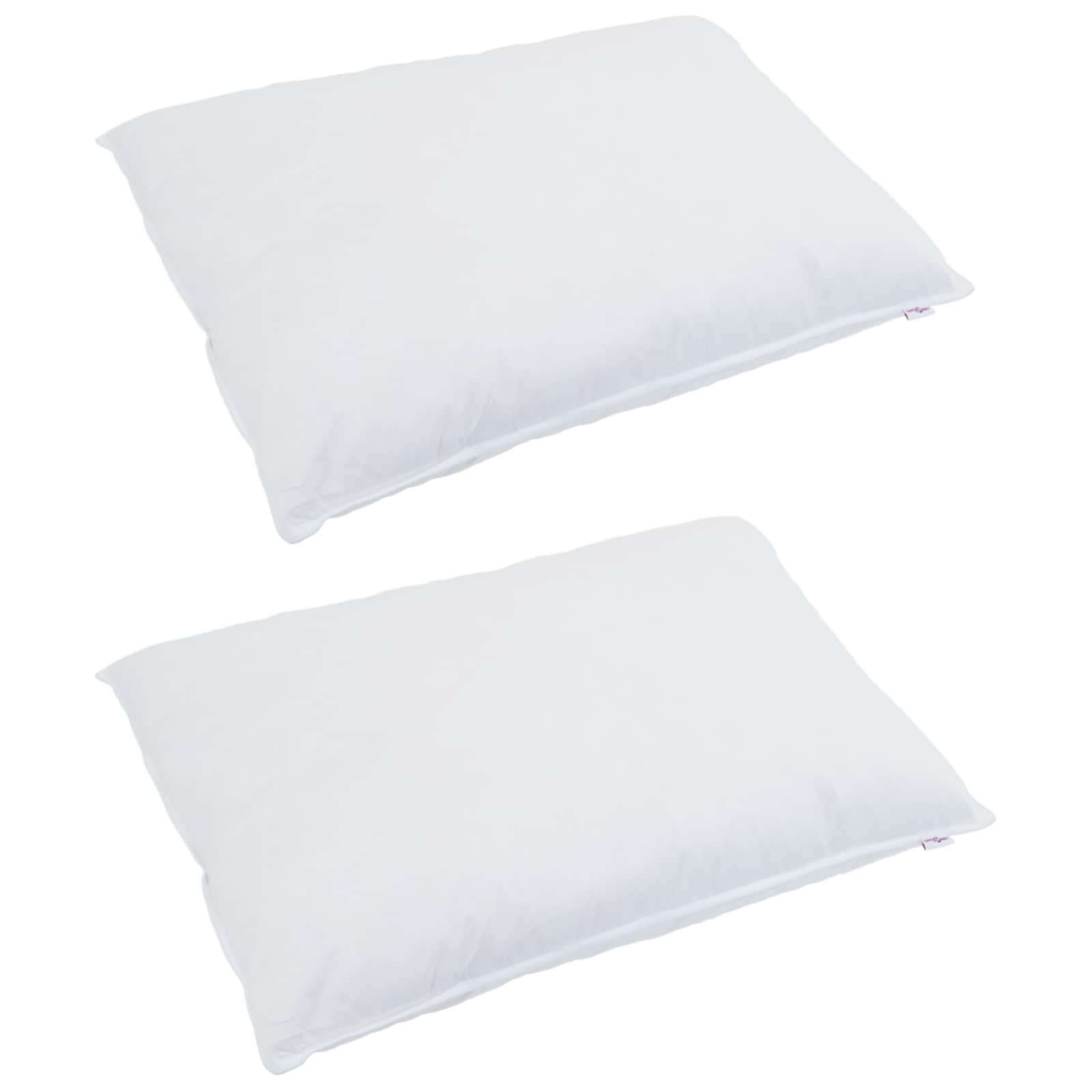 Bettdecken Set mit Kissen 3 pcs Weiß Daunenfeder