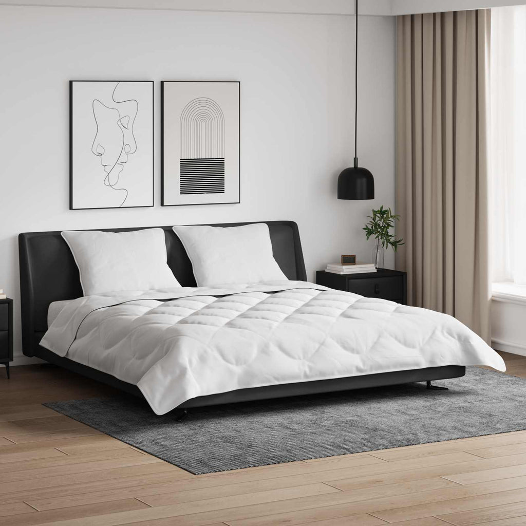 Sommerdecke mit Kissen 3 pcs Weiß Mikrofaser