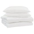 Sommerdecke mit Kissen 3 pcs Weiß Mikrofaser
