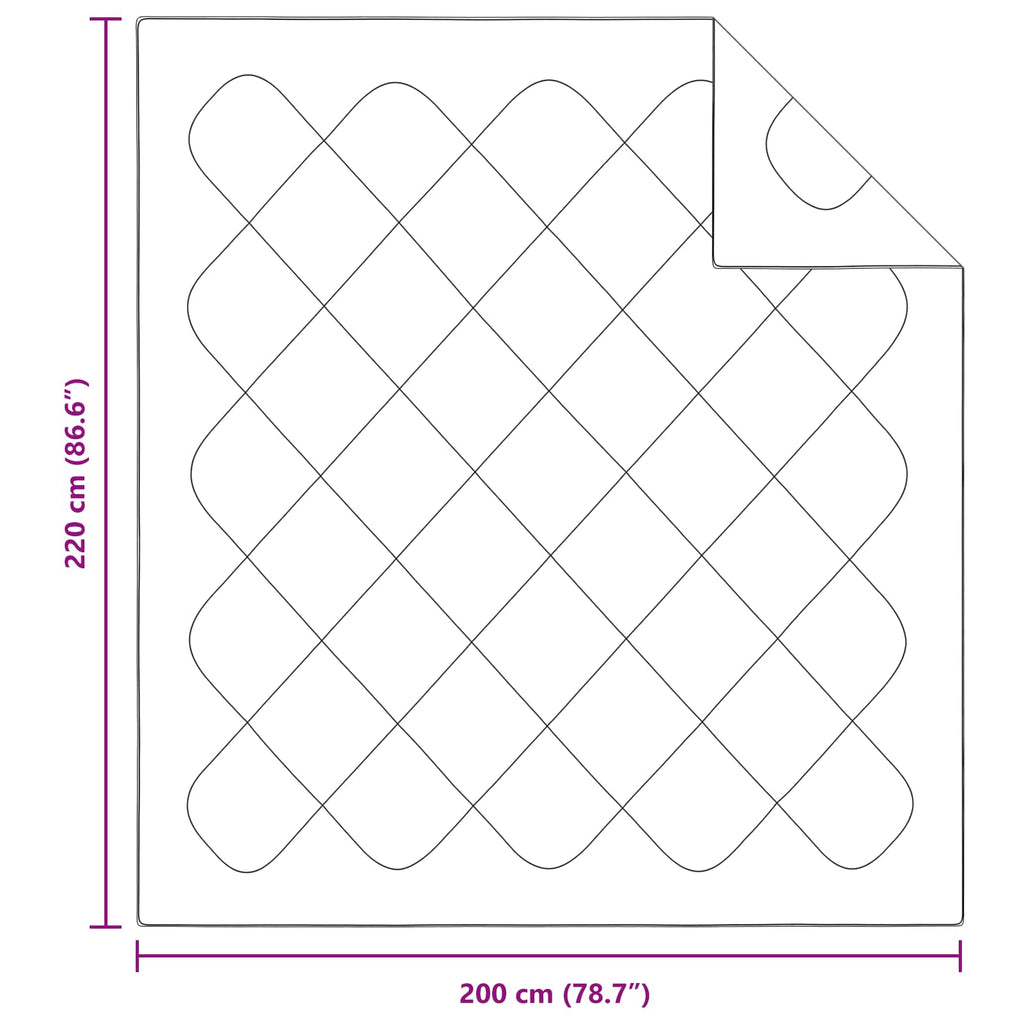 Sommerdecke mit Kissen 3 pcs Weiß Mikrofaser