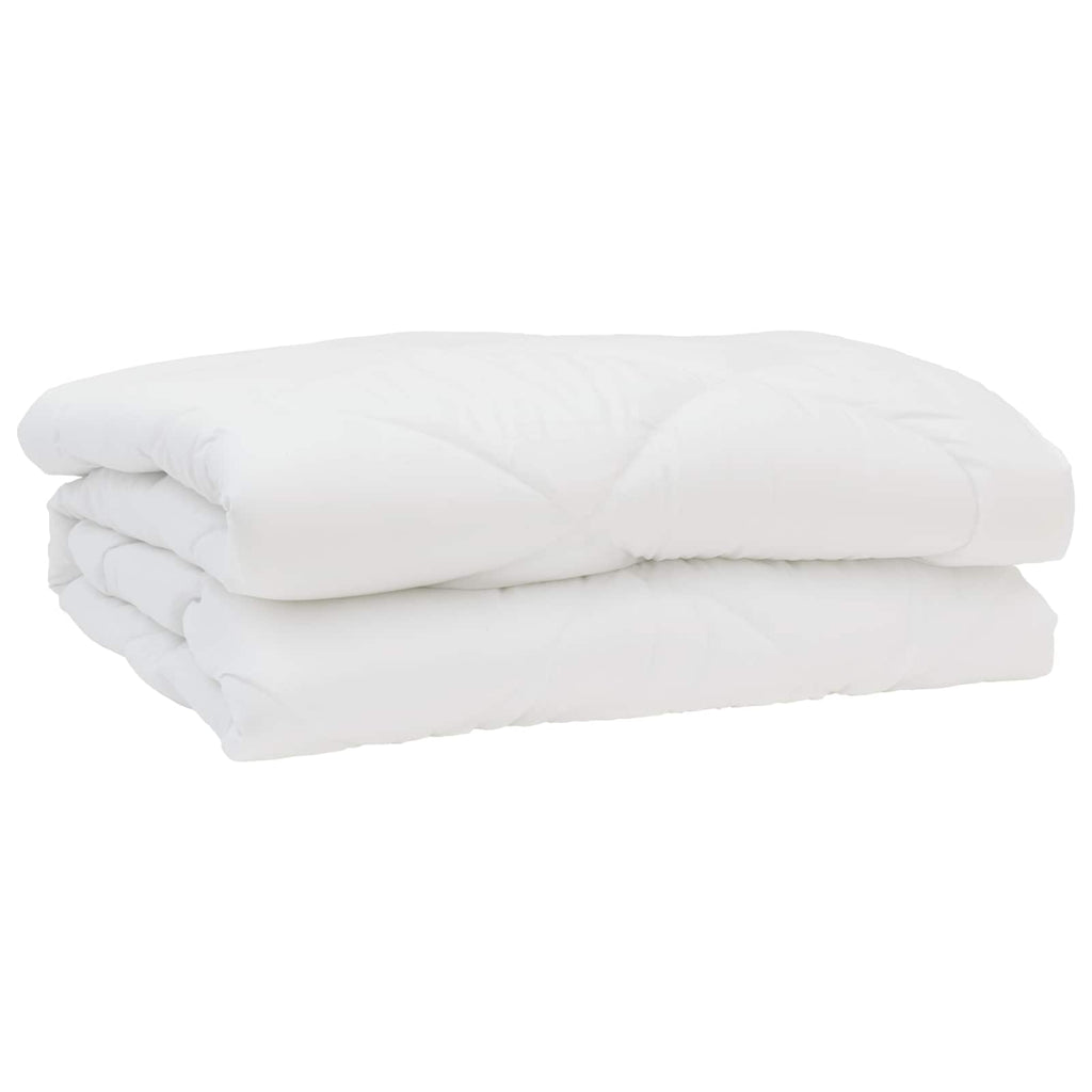 Sommerdecke mit Kissen 3 pcs Weiß Mikrofaser