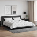 Bettdecke mit Kissen 3 pcs Weiß Mikrofaser