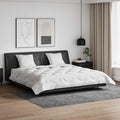 Bettdecke mit Kissen 3 pcs Weiß Mikrofaser
