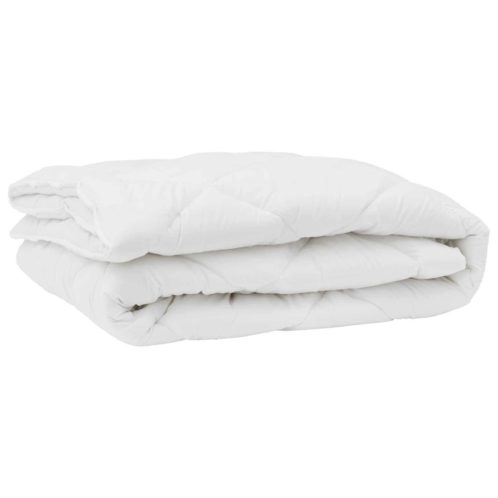 Bettdecke mit Kissen 3 pcs Weiß Mikrofaser