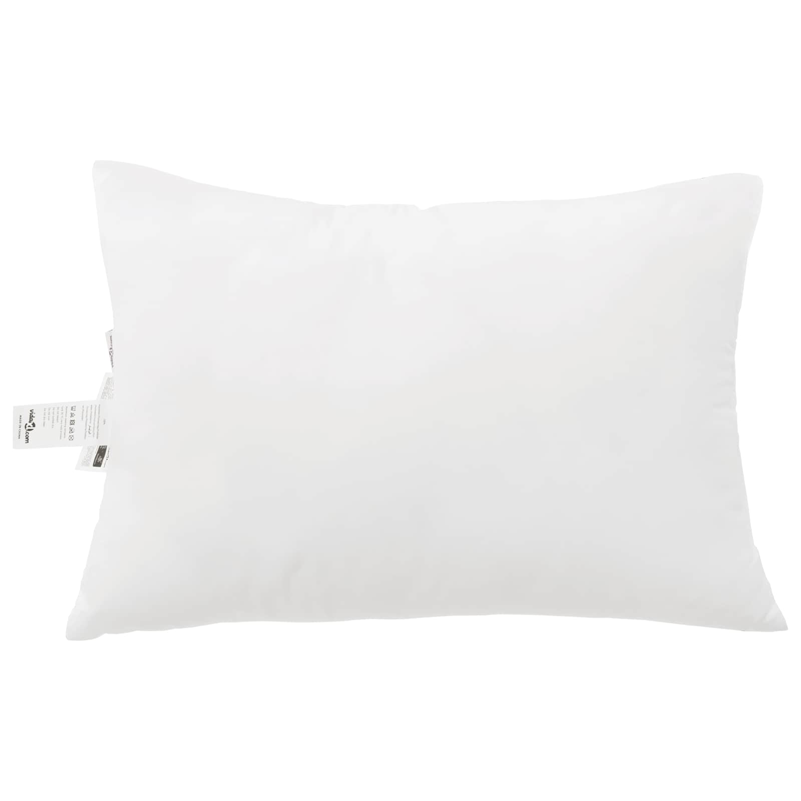 Bettdecke mit Kissen 3 pcs Weiß Mikrofaser