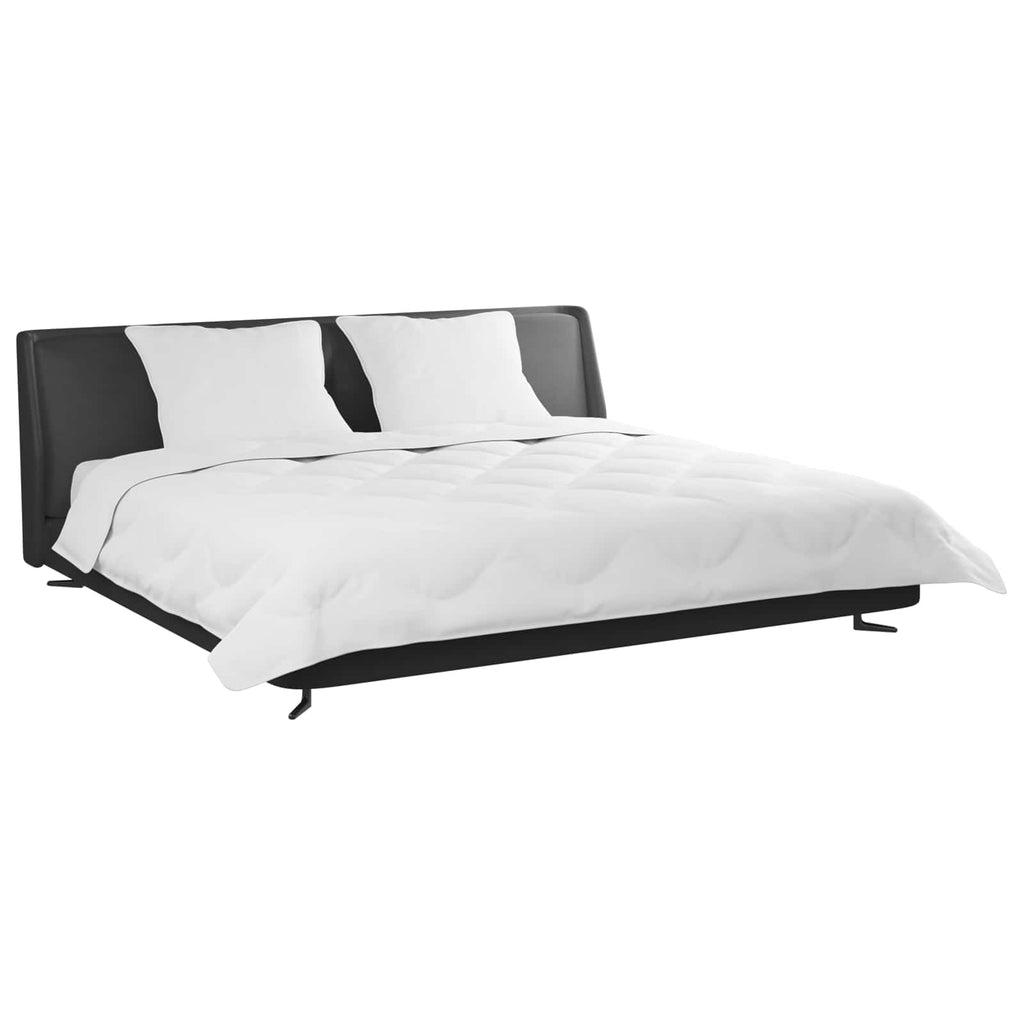 Winterbettdecke mit Kissen 3 pcs Weiß Mikrofaser