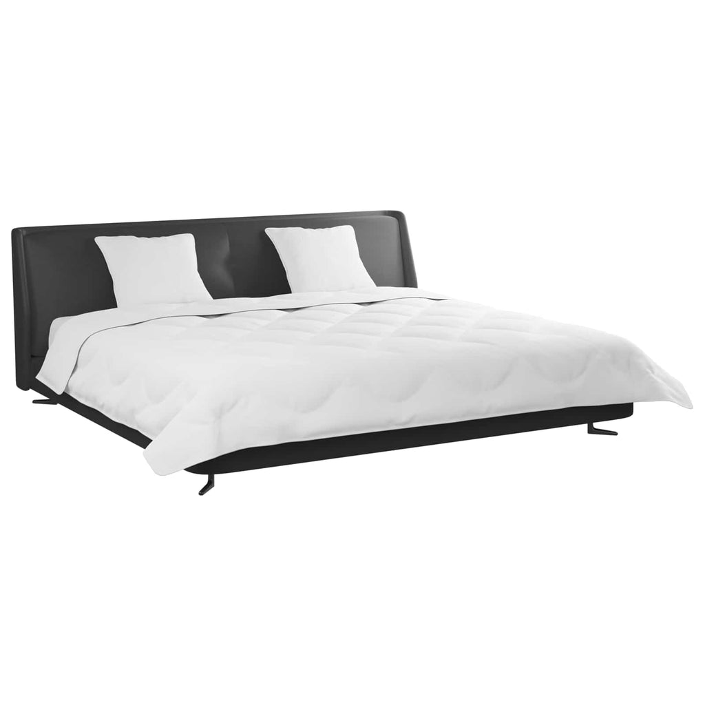Winterbettdecke mit Kissen 3 pcs Weiß Mikrofaser