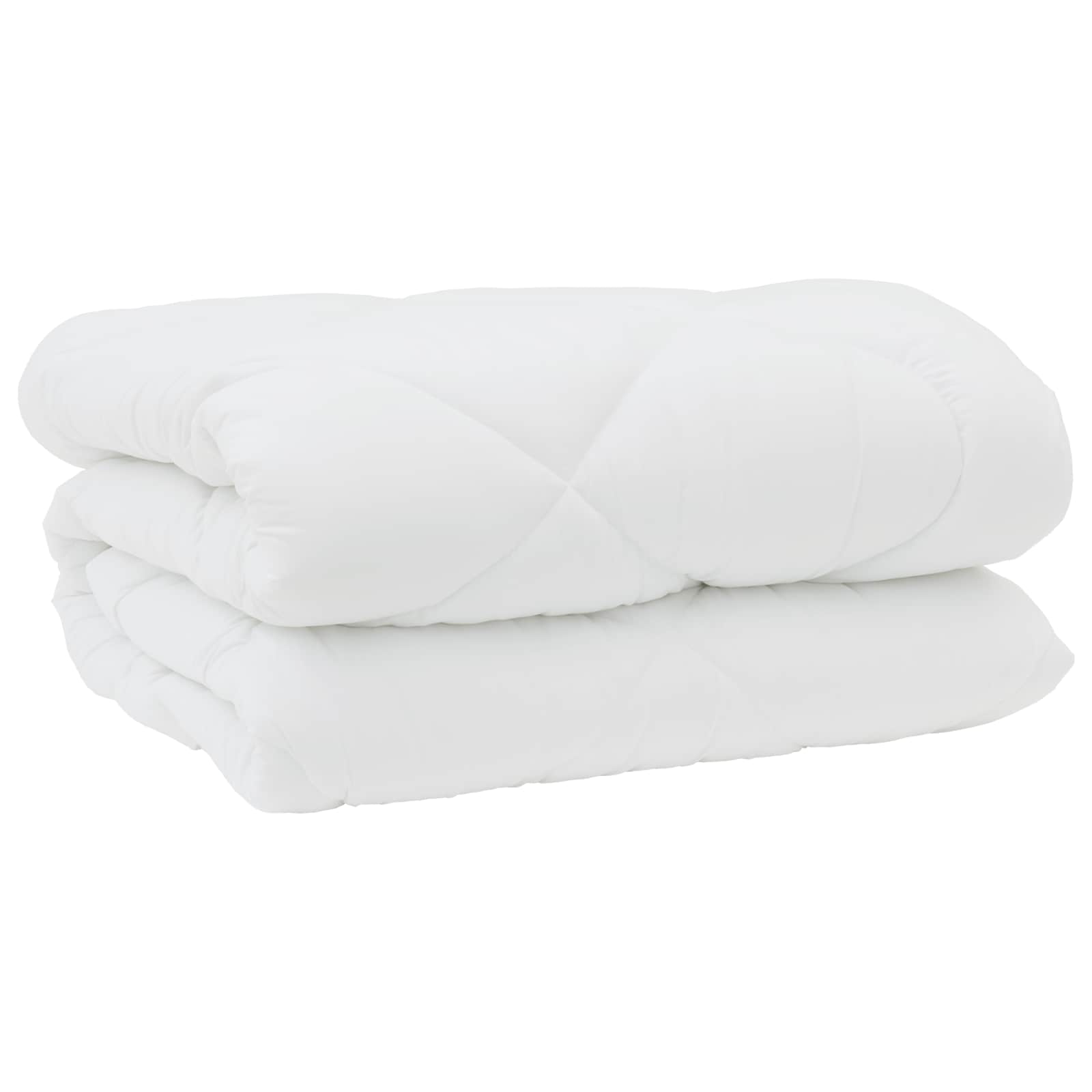 Winterbettdecke mit Kissen 3 pcs Weiß Mikrofaser