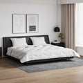 Decke mit Kissen 3 pcs Weiß Mikrofaser und Daunenfedern