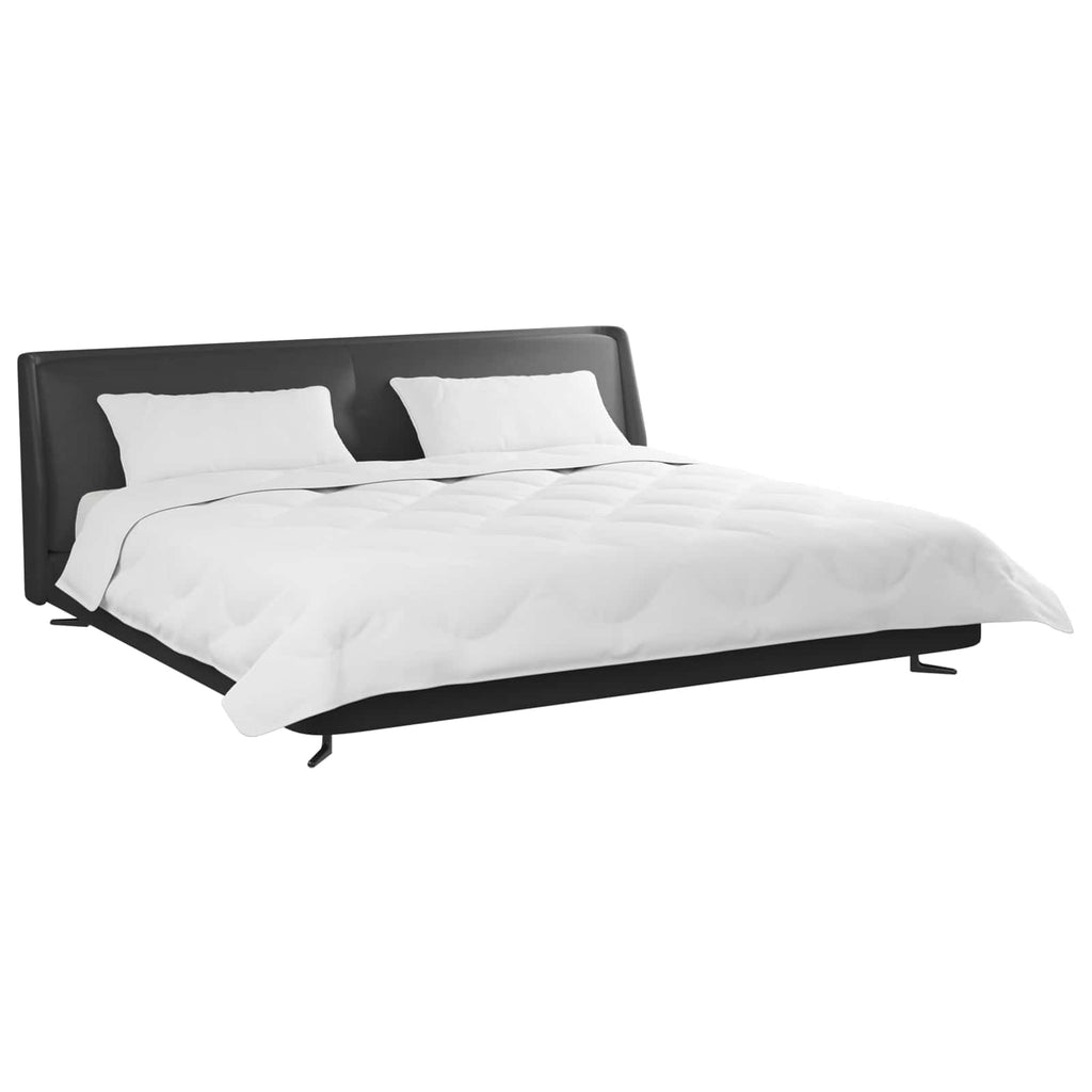 Decke mit Kissen 3 pcs Weiß Mikrofaser und Daunenfedern