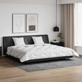Decke mit Kissen 3 pcs Weiß Mikrofaser und Daunenfedern