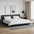 Decke mit Kissen 3 pcs Weiß Mikrofaser und Daunenfedern
