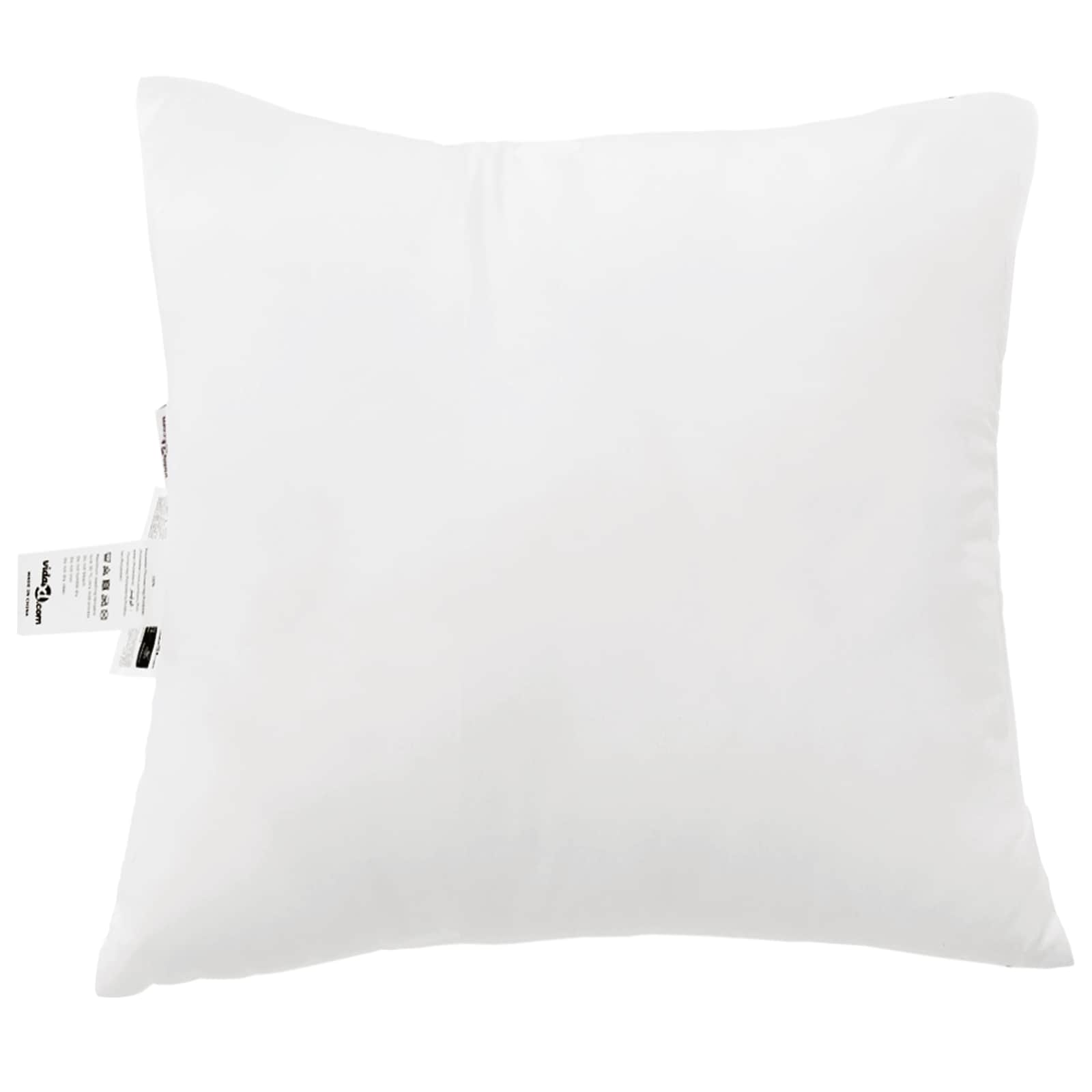 Decke mit Kissen 3 pcs Weiß Mikrofaser und Daunenfedern