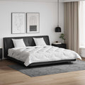 Decke mit Kissen mit Kissen 3 pcs Weiß Mikrofaser