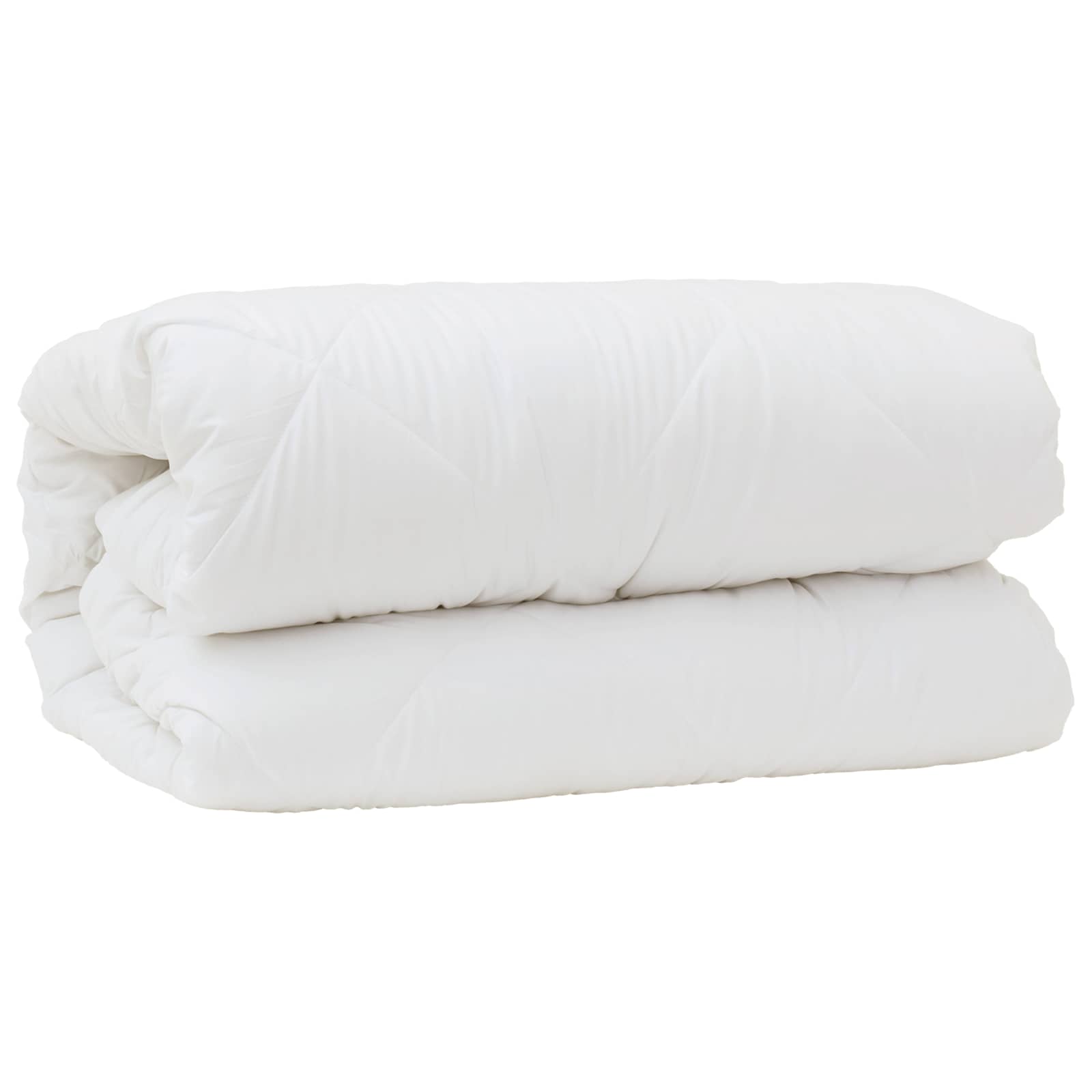 Decke mit Kissen mit Kissen 3 pcs Weiß Mikrofaser