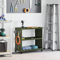 Werkzeugwagen Olive Grün 75 x 35 x 73 cm Kaltgewalzter Stahl