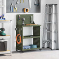 Werkzeugwagen Olive Grün 65 x 35 x 111 cm Kaltgewalzter Stahl