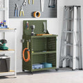 Werkzeugwagen Olive Grün 65 x 35 x 111 cm Kaltgewalzter Stahl