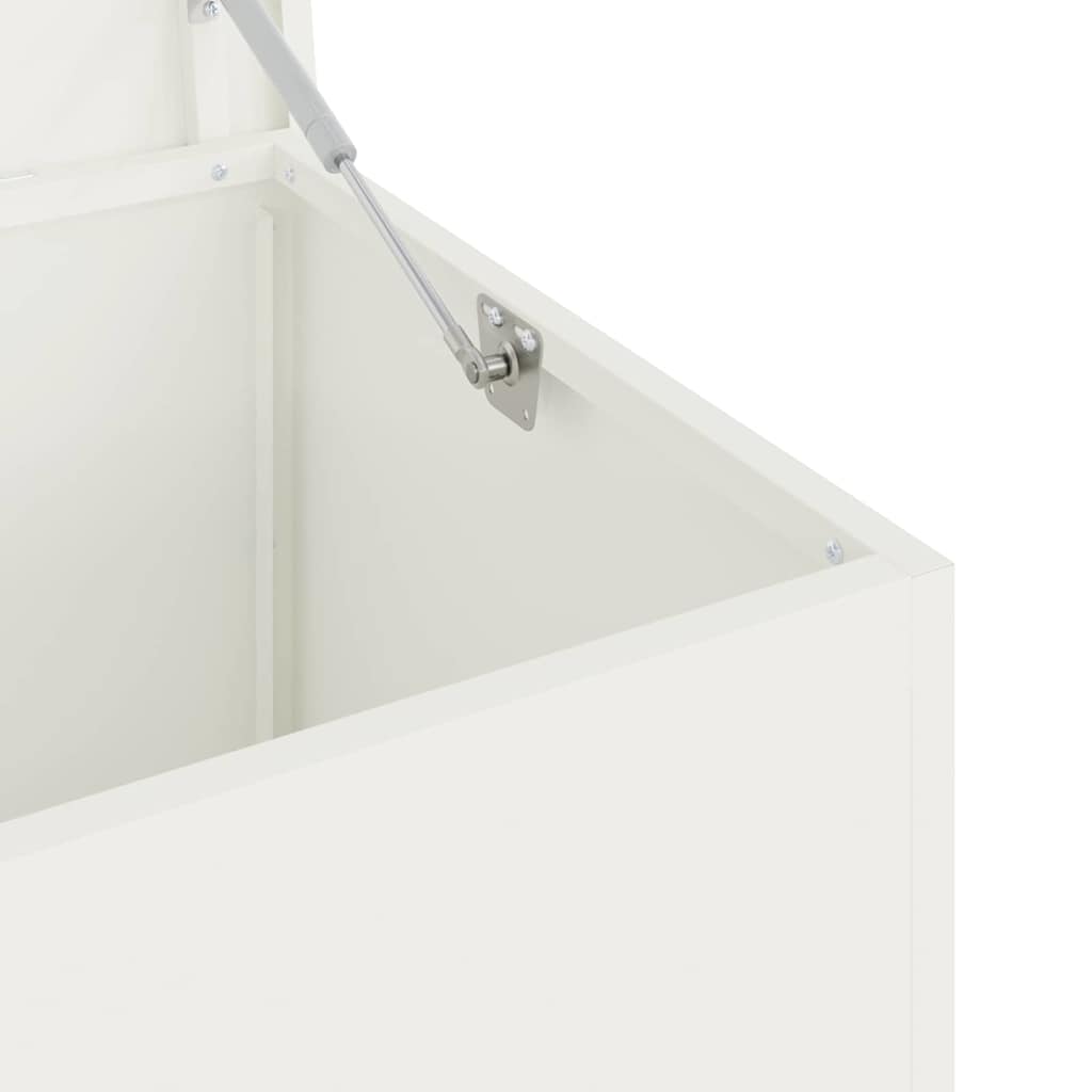 Gartenlagerkissenbox Stahl 100 x 50,5 x 50 cm 220 Weiß