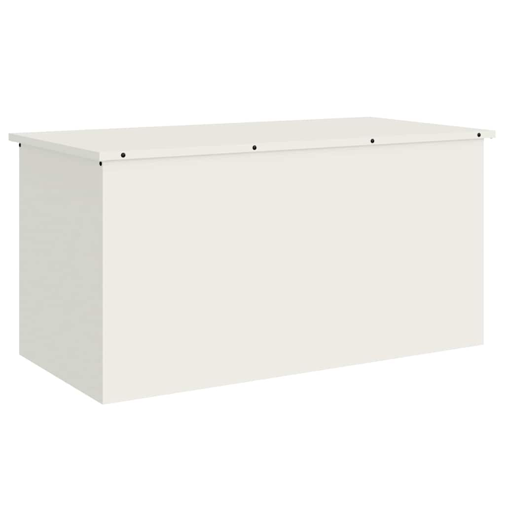 Gartenlagerkissenbox Stahl 100 x 50,5 x 50 cm 220 Weiß