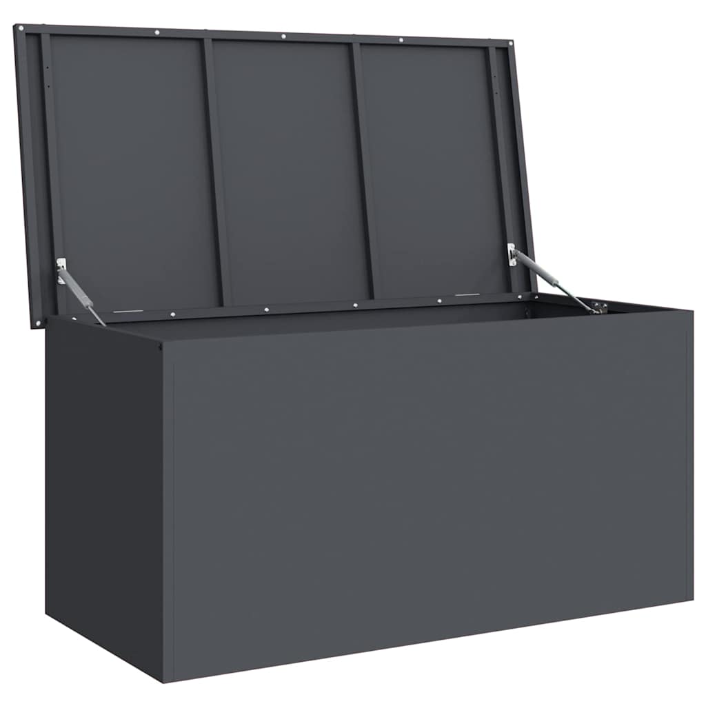 Gartenlagerkissenbox Stahl 100 x 50,5 x 50 cm 220 Anthrazit