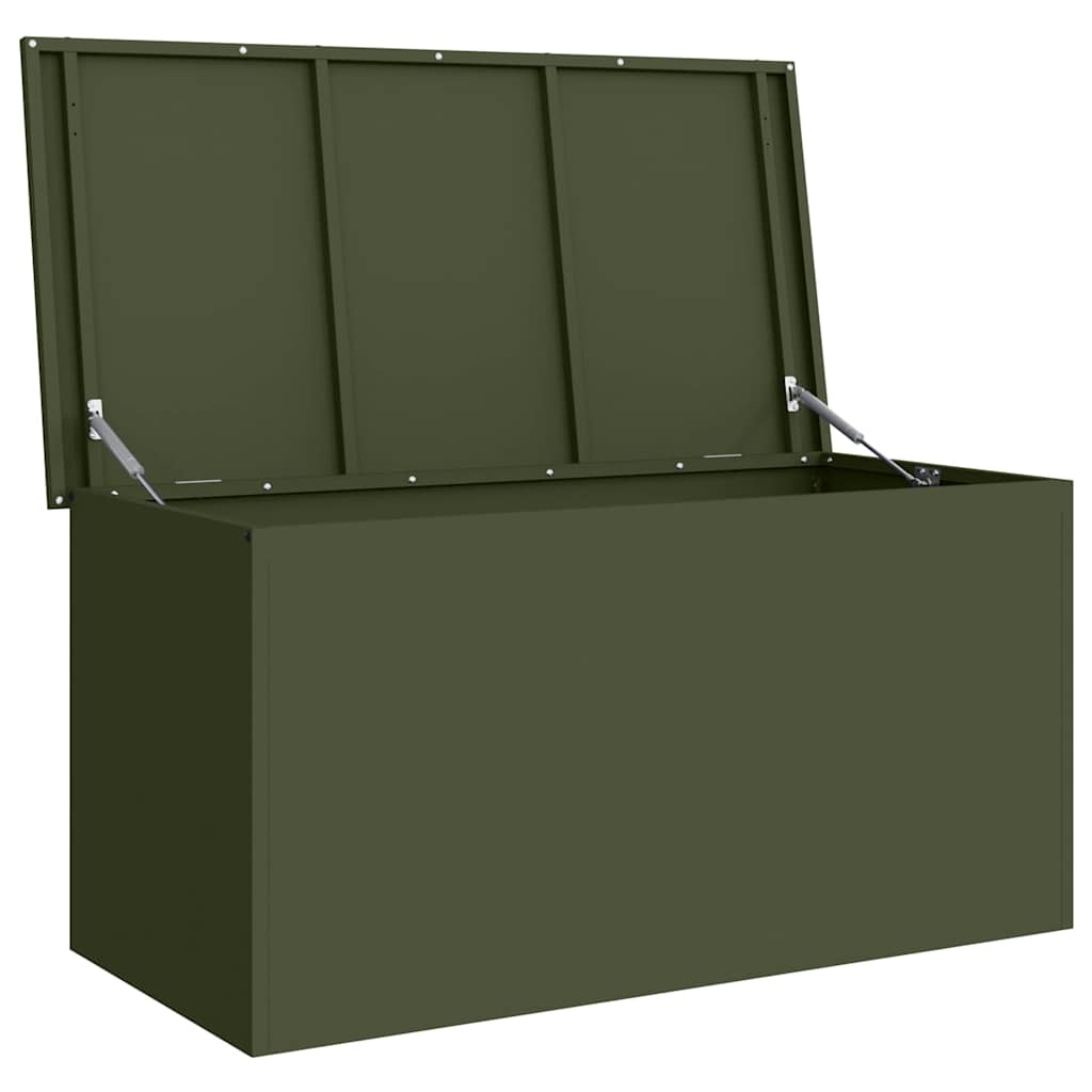 Gartenlagerkissenbox Stahl 100 x 50,5 x 50 cm 220 Olive Grün