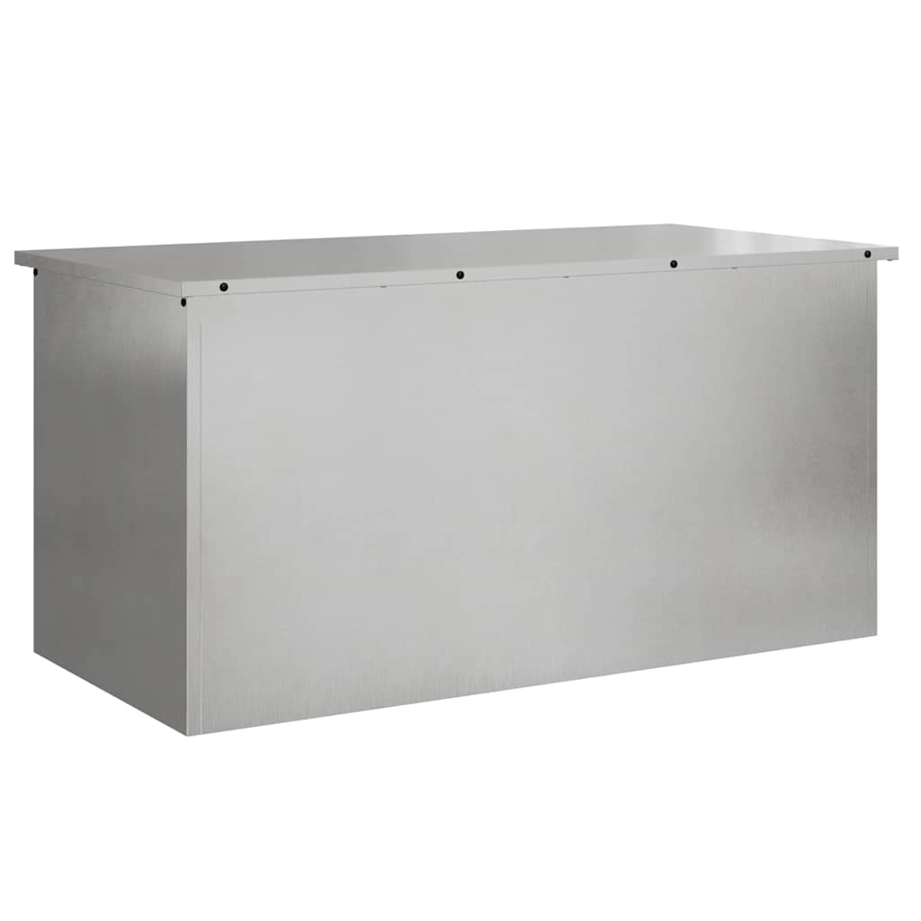 Gartenlagerkissenbox Stahl 100 x 50,5 x 50 cm 220 Silber