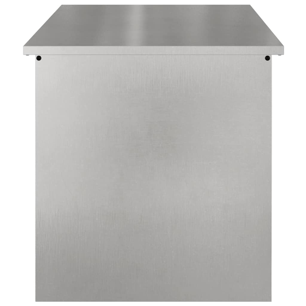 Gartenlagerkissenbox Stahl 100 x 50,5 x 50 cm 220 Silber