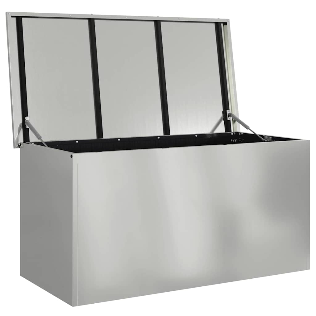 Gartenlagerkissenbox Stahl 100 x 50,5 x 50 cm 220 Silber